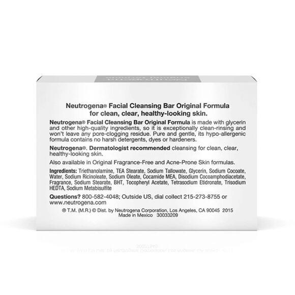 Neutrogena The Transparent Facial Bar Original Formula, 3.5 Oz. Each (Pack of 2) - Picture 4 of 8
